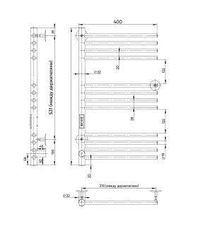 Полотенцесушитель электрический Indigo Family LFME70-40L левый 70x40 см хром